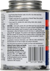 8 oz Bondo Rotted Wood Restorer – Quick Drying, Stainable & Paintable Formula