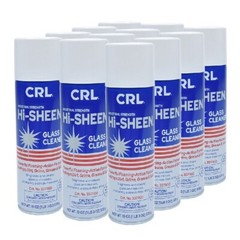 CRL Hi-SHEEN Glass Cleaner – One Case 12 CANS
