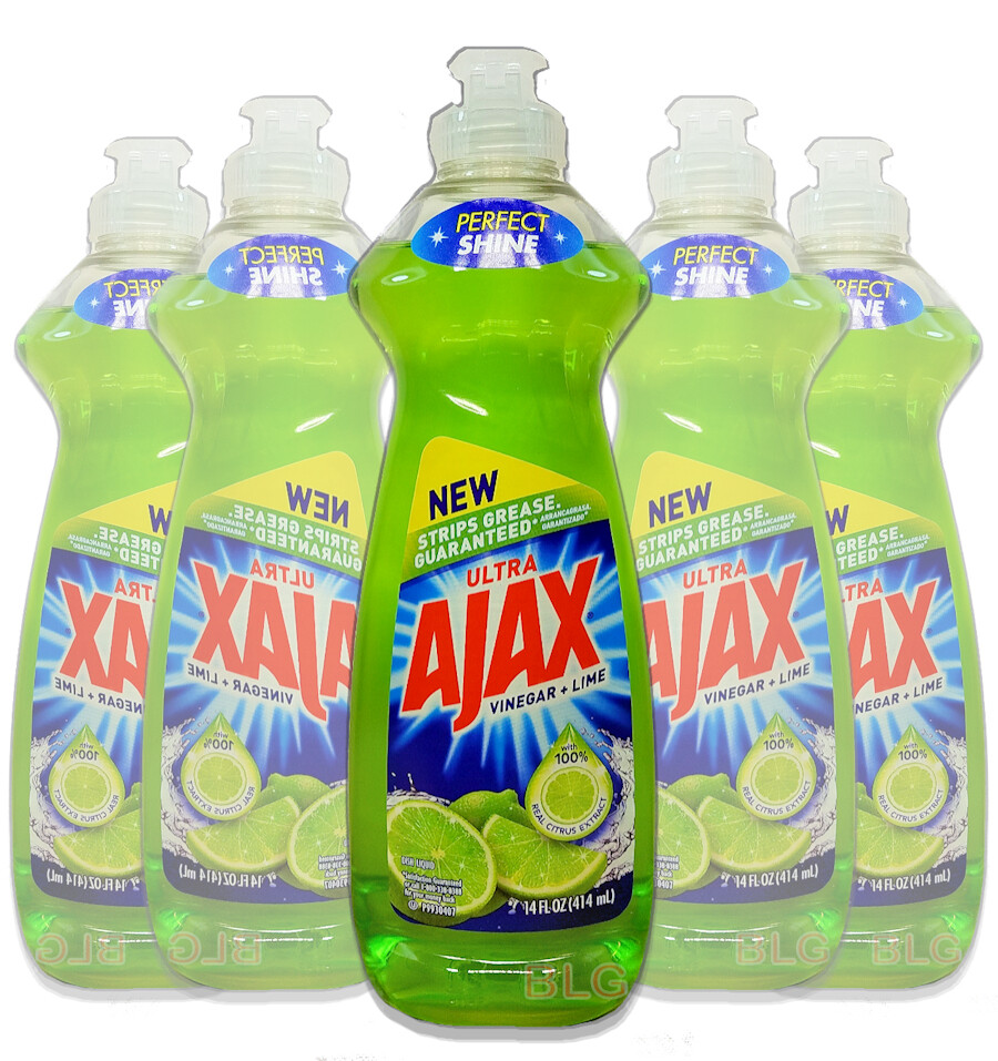 Ajax Vinegsr Lime Ultra Dish Washing Detergent Liquid Soap 14oz. Kitchen Cleaner
