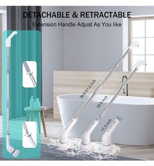 Electric Spin Scrubber 9 In 1 Cordless Cleaning Brush Adjustable Extension Handl