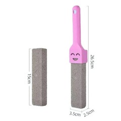 Pumice Stone Toilet Brush Hard Water Ring Rust Stain Remover Cleaning Wand