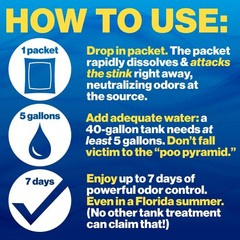 Holding Tank Treatment Toilet Chemicals Cleaner Camper Travel Trailer..