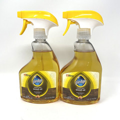 LOT 2 Pledge Expert Care Wood Oil Spray 16 OZ Orange Scent DISCONTINUED NEW