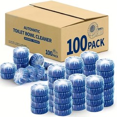 100 Pack Automatic Toilet Bowl Cleaner Tablets Powerful Freshener Deodorization
