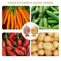Vegetable Brush Scrubber Potato Mushroom Scrubber Brush Cleaning Veggie Fruit W