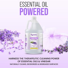 Crystalino Lavender Essential Oil Cleaning Vinegar for Home (1 Gallon) 6% Non…