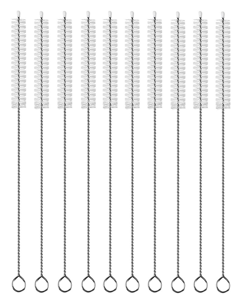 10 Drinking Straw Cleaning Brush Set 12″ Extra Long Water Bottle Pipe Cleaners