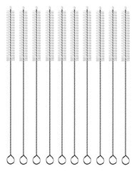 10 Drinking Straw Cleaning Brush Set 12″ Extra Long Water Bottle Pipe Cleaners