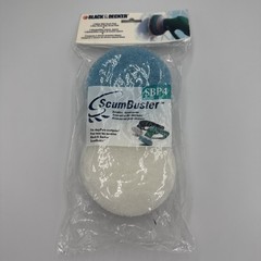 Black & Decker Scum Buster Refill Scrub Pads SBP4 (2 White & 2 Blue Pads) NEW!