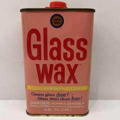 Vintage Can Gold Seal Co. GLASS WAX Glass Chrome Metal Cleaner Polisher 16 fl oz