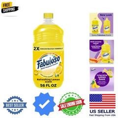 Multi-Purpose Cleaner, 2X Concentrated Formula, Refreshing Lemon Scent, 56 oz