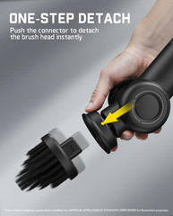 Flip G9 Pro Electric Scrubber, Voltipulse Motor, for Bathroom | Dual-Speed Clean