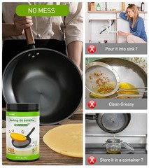YULOFMVE Cooking Oil Solidifier Powder, Solidifies 28 Ounce (Pack of 1), 28oz