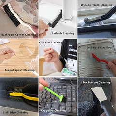 18Pcs Crevice Cleaning Brush Set, Cleaning Tools for Tight Spaces | All-Round Sm