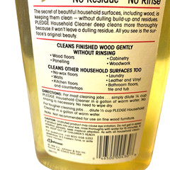 VTG 1990s Pledge Household Cleaner 90% Full 16 oz SC Johnson Advertising