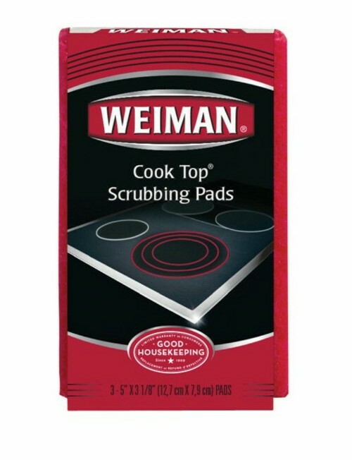 12 Pack Weiman Cook Top Scrubbing Pads, Glass Cleaning Stove
