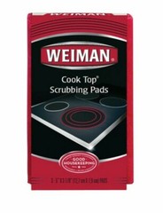 12 Pack Weiman Cook Top Scrubbing Pads, Glass Cleaning Stove