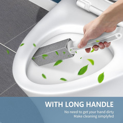Toilet Bowl Cleaner Pumice Stone -Hard Water Stain Remover, Powerfully Removes T