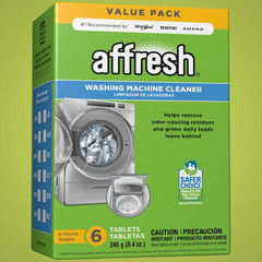Affresh Washing Machine Cleaner, For Whirlpool, Maytag & Amana, – 6 Tablets
