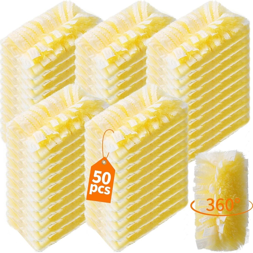 50 Count 360° Heavy Duty Duster Refills Compatible W/ Swiffer Larger Size-Extra