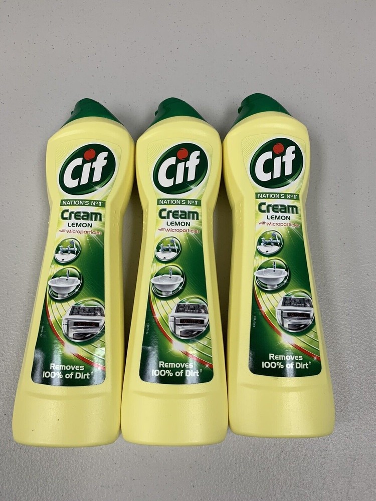 Cif Cream Cleaner Lemon 500ml (PACK OF 3)