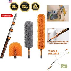 20 Foot High Duster Kit with 4-12 ft Extension Pole High Ceiling Duster C…