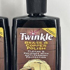 Twinkle Brass & Copper Polish Anti-Tarnish Protection 8 oz Malco USA Vintage NOS