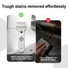 Cooktop Scraper,Multi-Purpose Scraper Cleaning Tool,Razor Holder for Cleaning