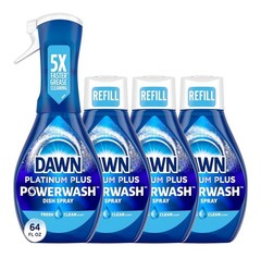 Dawn Platinum Powerwash Dish Spray, Dish Soap, Fresh Scent Bundle, 4 Spray…