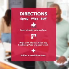 22 Fl Oz Cooktop Cleaning Spray & Microfiber Cloth – Cooktop & Oven Cleaner f…