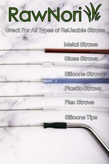 2 Drinking Straw Cleaning Brush Long Bristle Cleaner For Stainless Steel Drink S
