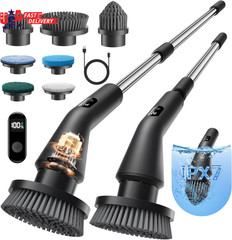 Electric Spin Scrubber, 2026 Upgraded Cordless Cleaning Brush Bathroom Scrubber,