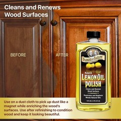 Multi-Purpose 16oz Lemon Oil Furniture Cleaner – Easy Application & Brilliance