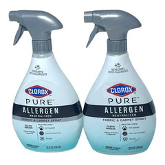 (2) PURE Allergen Neutralizer Fabric and Carpet Spray, Clean Breeze, 26 fl oz