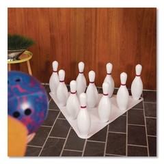 Champion Sports BP10 Plastic Bowling Pin Set – White (10/Set) New