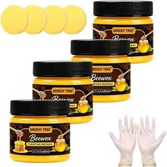 Natural Wood Beeswax Polish, Furniture Floor Care Wax Restores Shine & Repairs