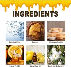 2× Bee Wax Furniture Polish Spray Natural Micro-Molecularized Beeswax w/ Tool US