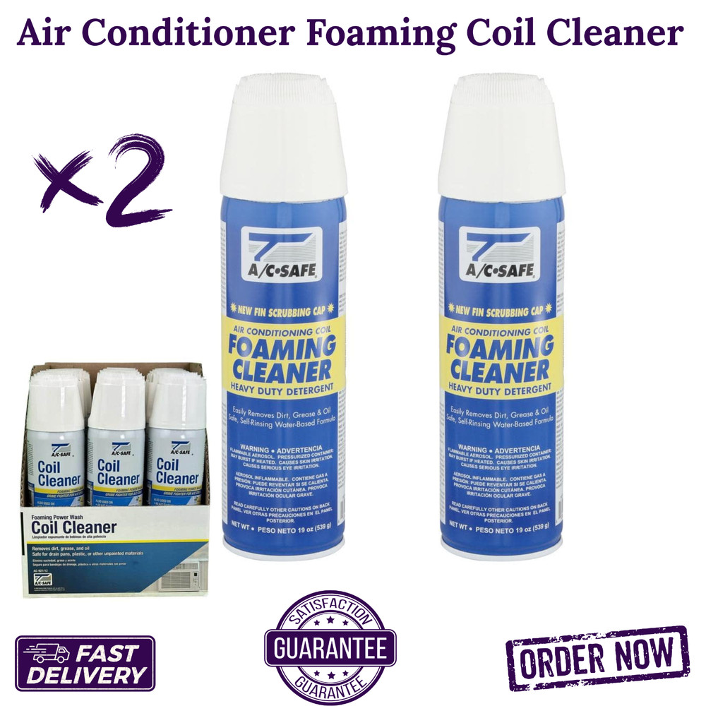 Pack of 2 Air Conditioner Foam Coil Cleaner Forest King Once Condenser SprayerAC