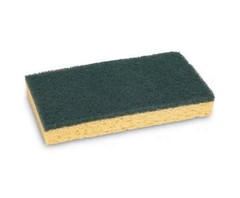 Boardwalk BWK174 Medium-Duty Scrubbing Sponge, Y/G 0.75″ Thick, 3.6×6.1 , 20/CT