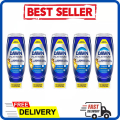 (5 Pack) Dawn Platinum EZ-Squeeze Fresh Rain Dishwashing Liquid 24 fl oz Soap
