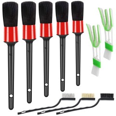 10pcs Auto Car Detailing Brush Set Car Interior Cleaning Kit Includes 5 Boar …