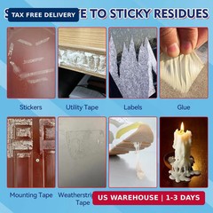 Adhesive Remover Spray, Car Sticker Remover Effortlessly Erase Multi-Surface Res