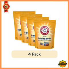 ARM & HAMMER 4 x 10.8 lb Pure Baking Soda Bulk Cleaning Deodorizer