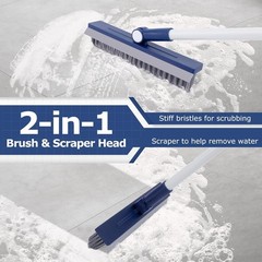 Grout Brush with Long Handle, Grout Cleaner Brush for Tile Floors, Stiff Bris…