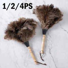 13in Ostrich Feather Duster Durable Dust Collecting Cleaning Tool In Wool Shop#