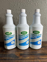 3 Pack MKG Conquest Instant Mold & Mildew Stain Remover 32 fl oz 1 Quart