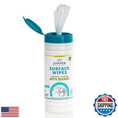 Juniper CLEAN 1 Pack Surface Cleaning Wipes with Bleach, All-Purpose Cleaner