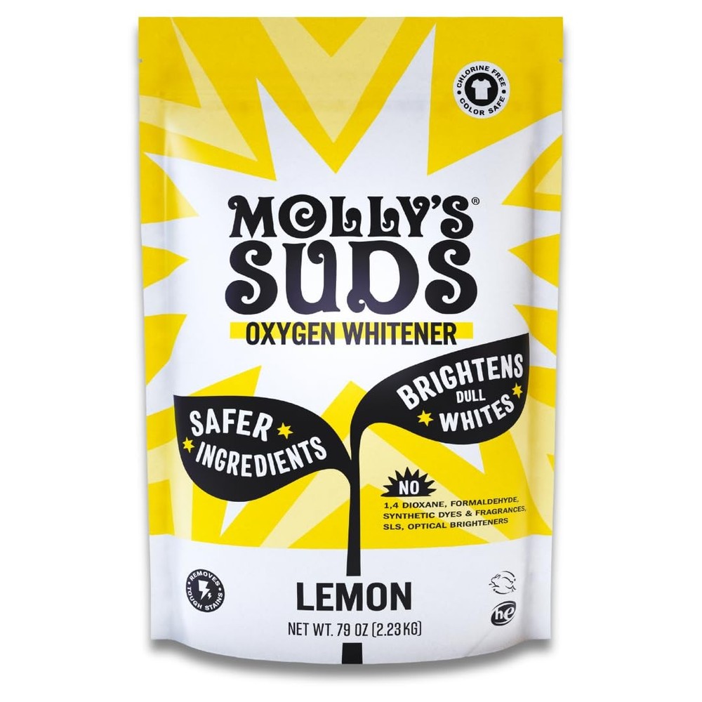 Molly’s Suds Oxygen Whitener 79oz Lemon Bleach Alternative Color Safe