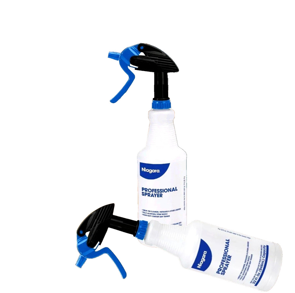 2 Pack Professional 32oz Spray Bottle Heavy Duty Ergonomic Trigger Cleaner