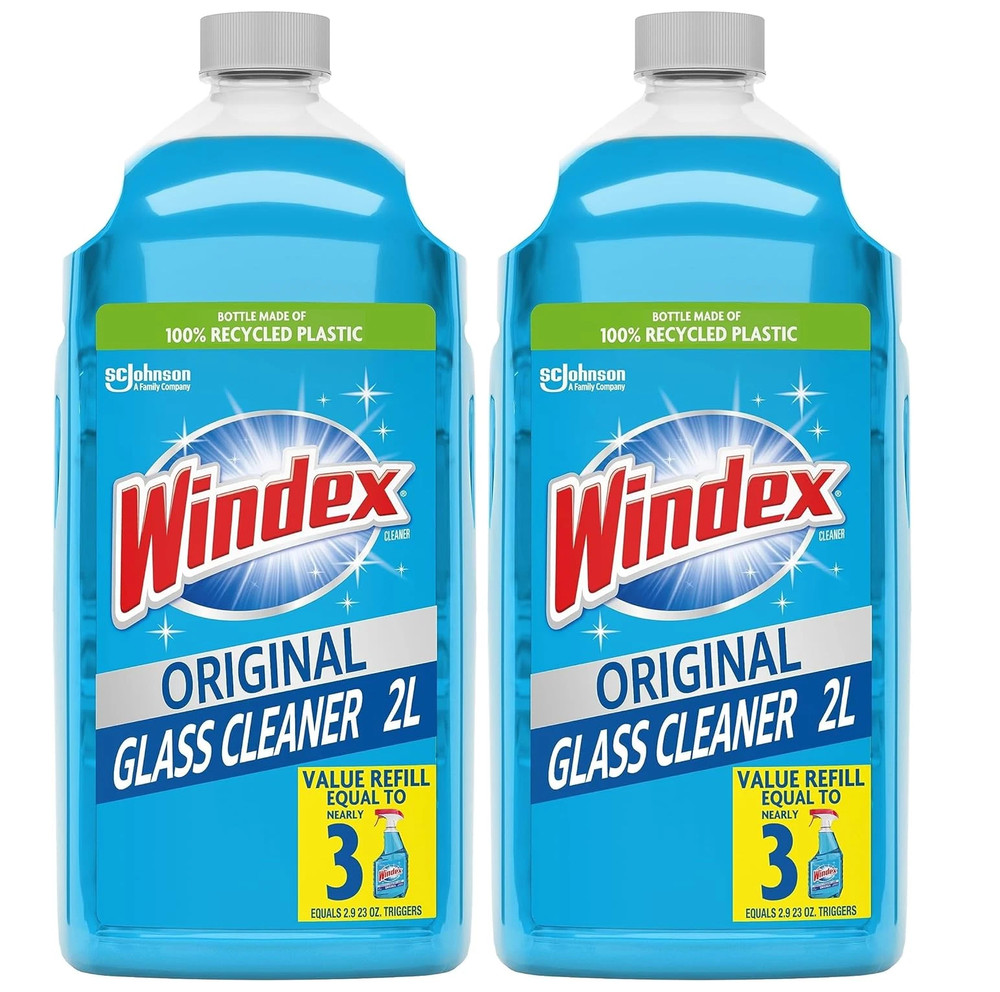 Windex Refill Glass and Window Cleaner Bottle Bottle Made from 100% (Pack of 2